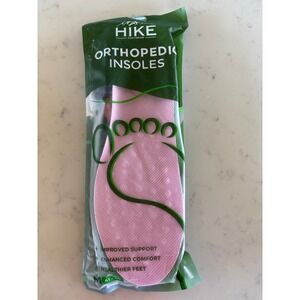 Hike Footwear Orthopedic Insoles Pink Size M 41-45 Arch Support Shoe Inserts
